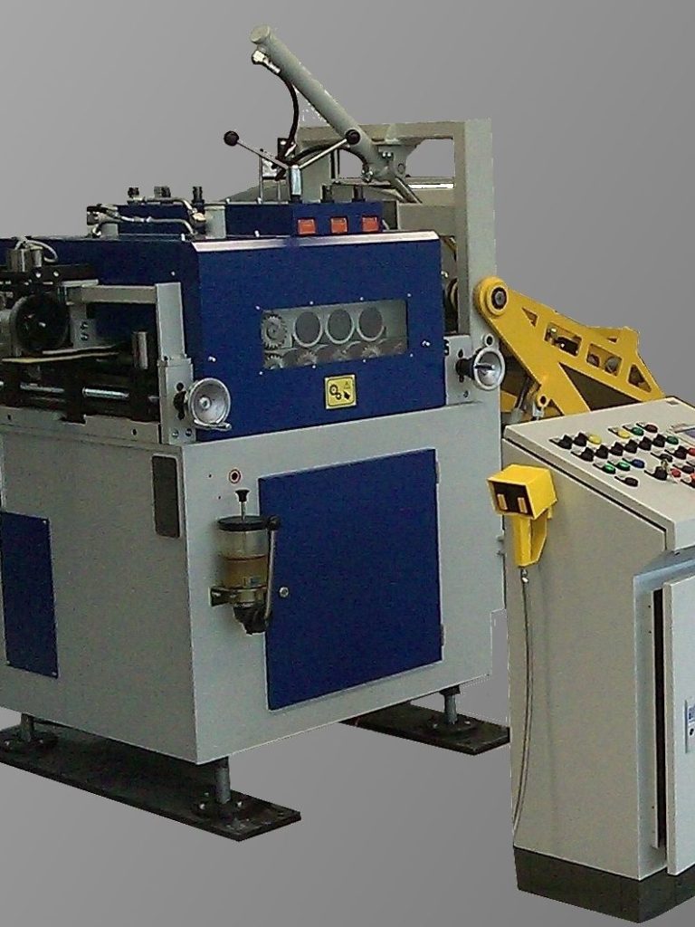 Vorschubrichtmaschine Modell VR 95 mit 600 Bandbreite und Einführhilfe